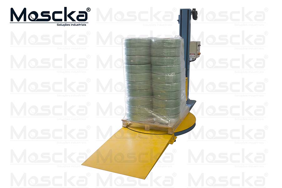 Paletizadora de filme stretch